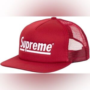 Supreme Men's Underline Mesh Back 5-Panel Trucker Hat NWOT